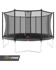Trampolin BERG Favorit Regular430 Grau Airflow + Safety Net Comfort 35.14.94.03
