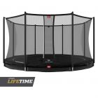 Trampolin BERG Favorit InGround 430 Schwarz + Safety Net Comfort 35.14.96.02