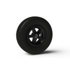 BERG Komplettrad 5 Speichen 400/140-8 Slick Links Schwarz - Für Race GTS XL und XXL Gokarts 43.42.00.92